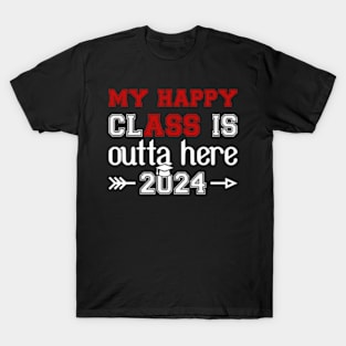 My HapClass Is Outta Here 2024 Senior Graduation T-Shirt